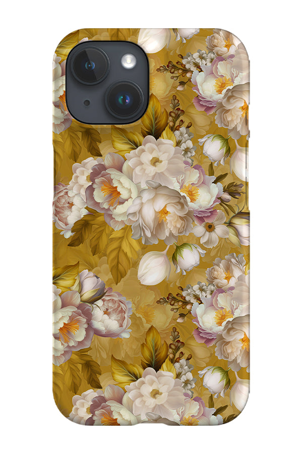 Baroque Yellow Moody Flowers By Uta Naumann Phone Case (Yellow)