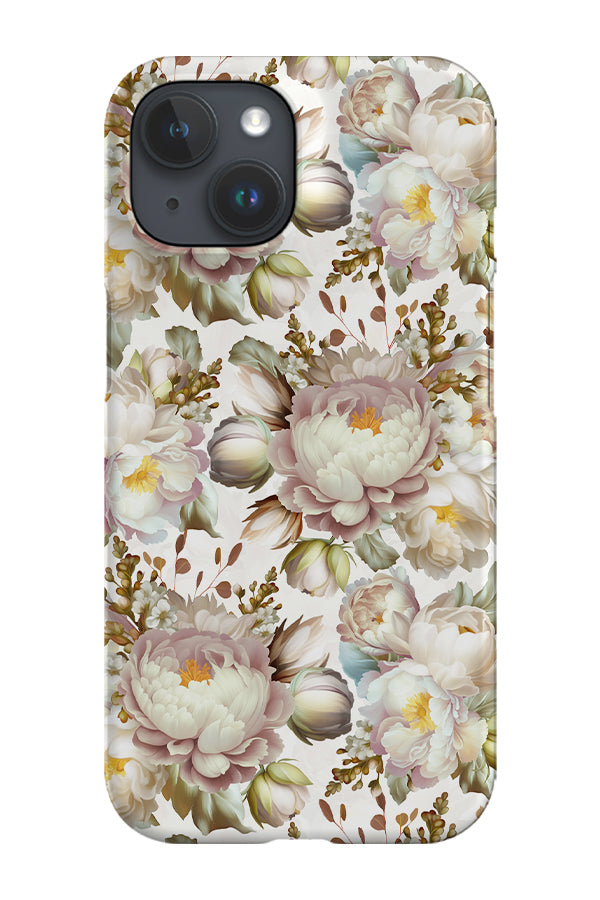 Antique Spring Peonies By Uta Naumann Phone Case (White) | Harper & Blake