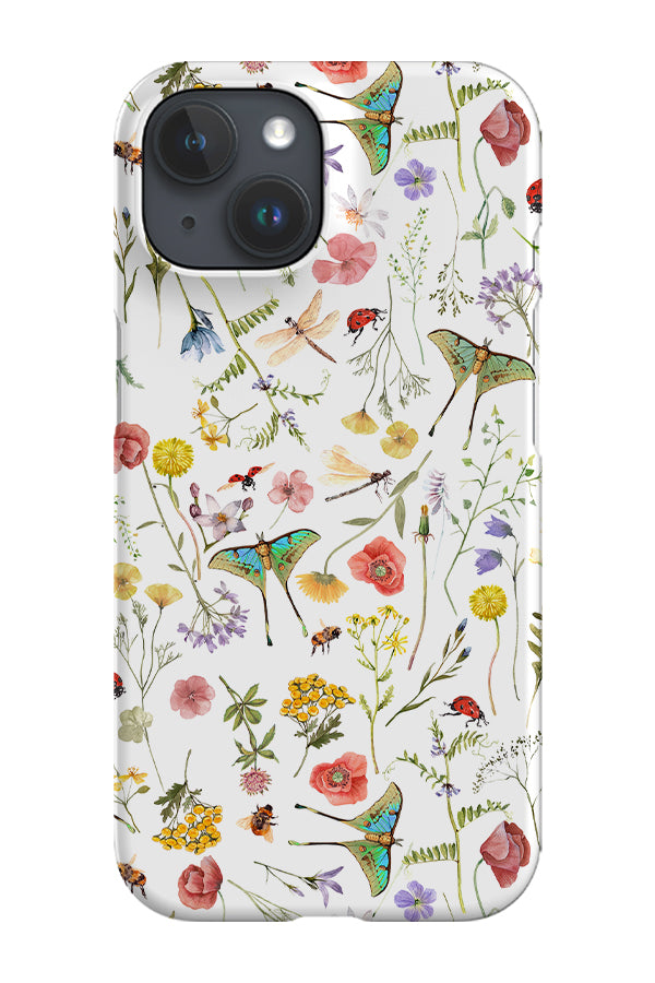 Midsummer Garden Moths By Uta Naumann Phone Case (White) | Harper & Blake