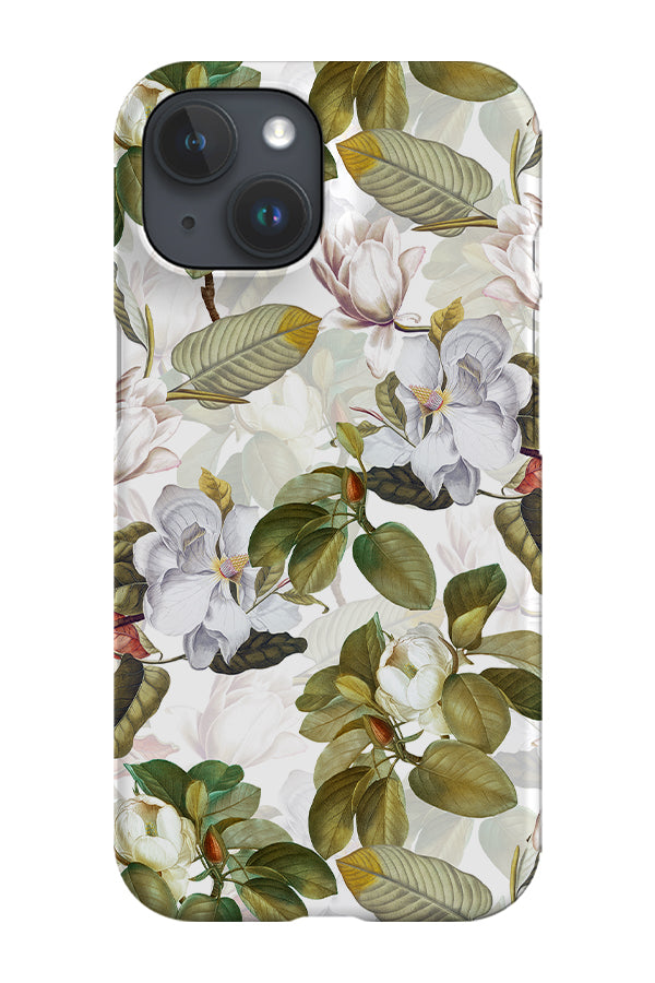 Vintage White Magnolia By Uta Naumann Phone Case (White) | Harper & Blake