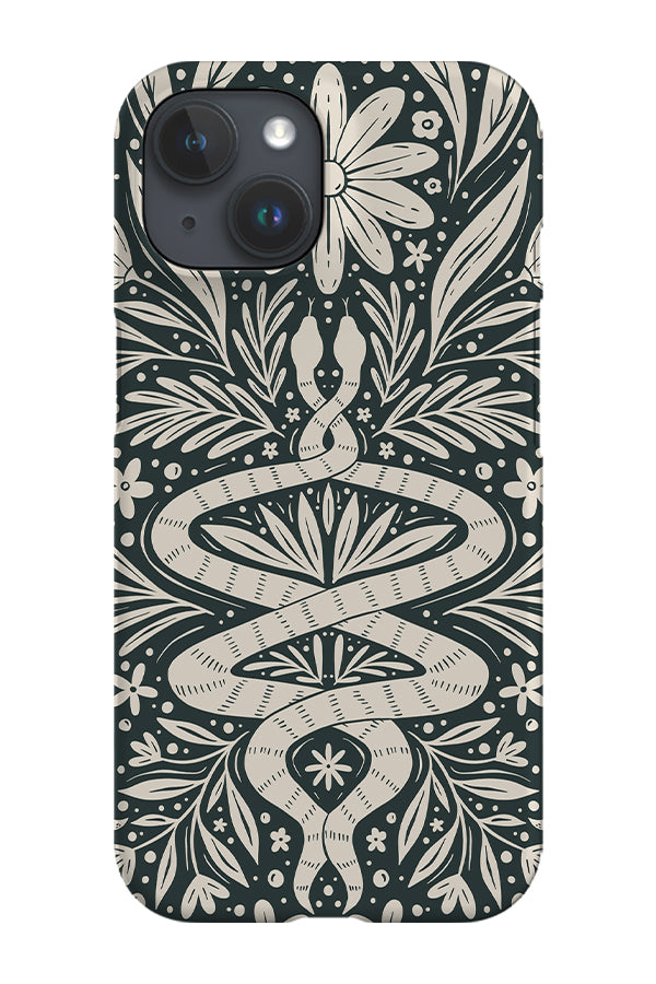 Floral Snake By Kristen Knechtel Phone Case (Green) | Harper & Blake