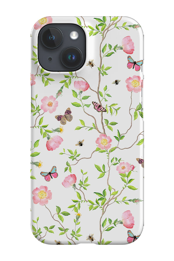 Vintage Wild Pink Roses Garden By Uta Naumann Phone Case (White) | Harper & Blake