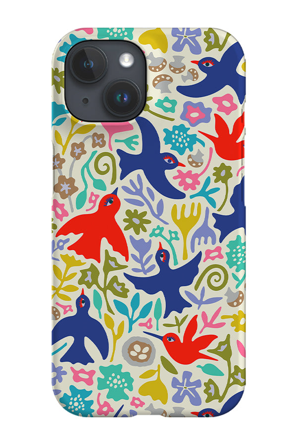 Birdwatching Love By Jackie Tahara Phone Case (Beige) | Harper & Blake