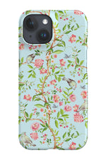 Chinoiserie Vintage Lovebirds By Uta Naumann Phone Case (Blue)