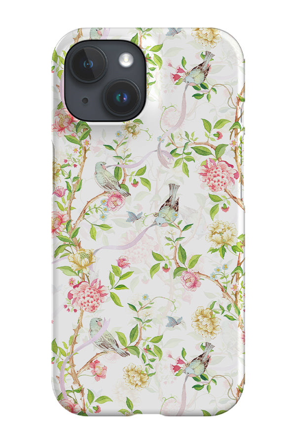 Chinoiserie Vintage Lovebirds By Uta Naumann Phone Case (White)