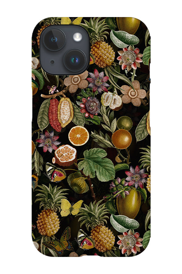 Tropical Nights and Butterflies By Uta Naumann Phone Case (Black)