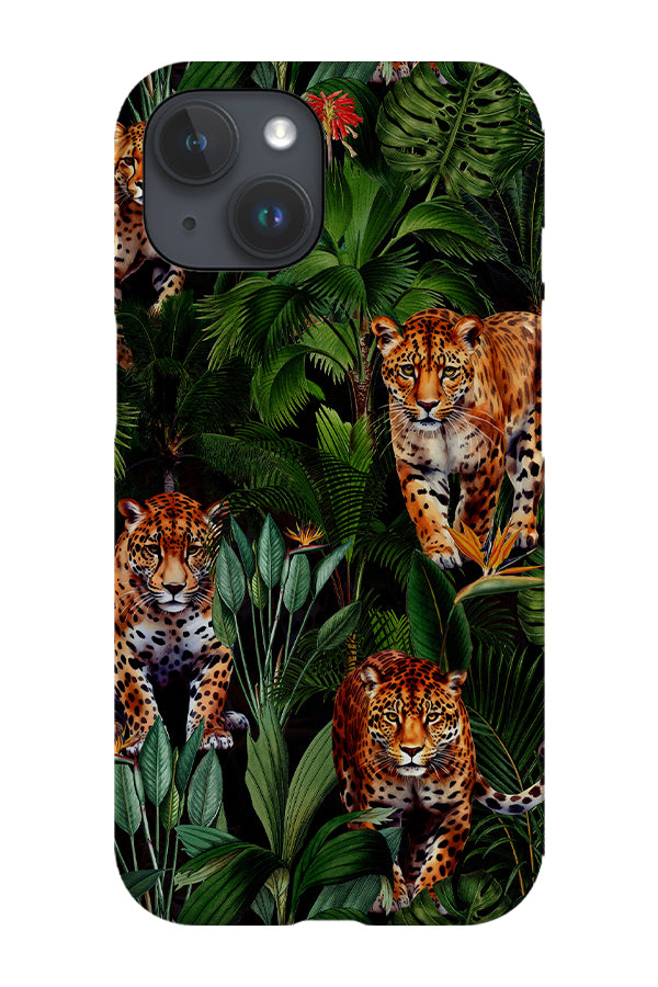 Tropical Cheetah Jungle By Uta Naumann Phone Case (Dark)