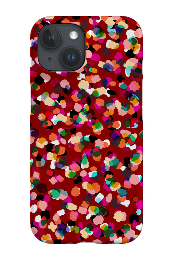 Party Spot by Rachel Parker Phone Case (Ruby Red) | Harper & Blake