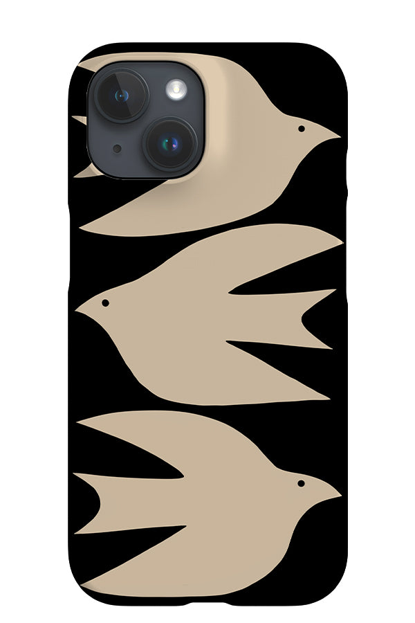 Abstract Bird iPhone Phone Case (Black) | Harper & Blake