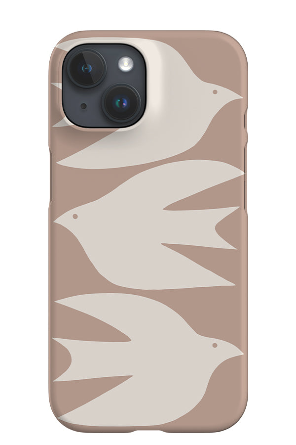 Abstract Bird iPhone Phone Case (Pale Terracotta) | Harper & Blake