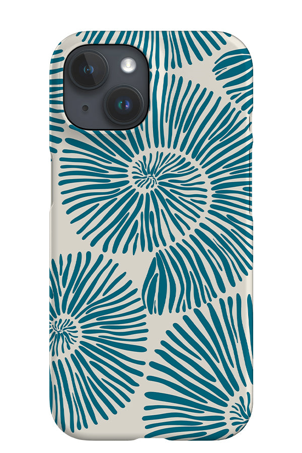 Abstract Shell iPhone Phone Case (Beige Blue) | Harper & Blake