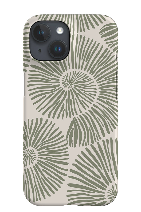 Abstract Shell iPhone Phone Case (Linen Moss Green) | Harper & Blake