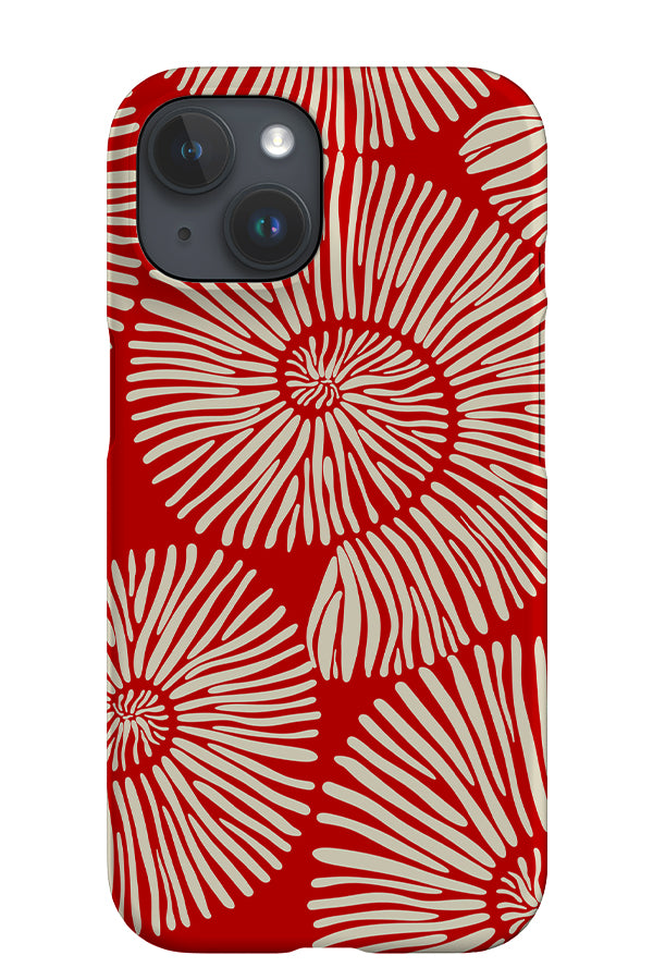 Abstract Shell iPhone Phone Case (Red) | Harper & Blake