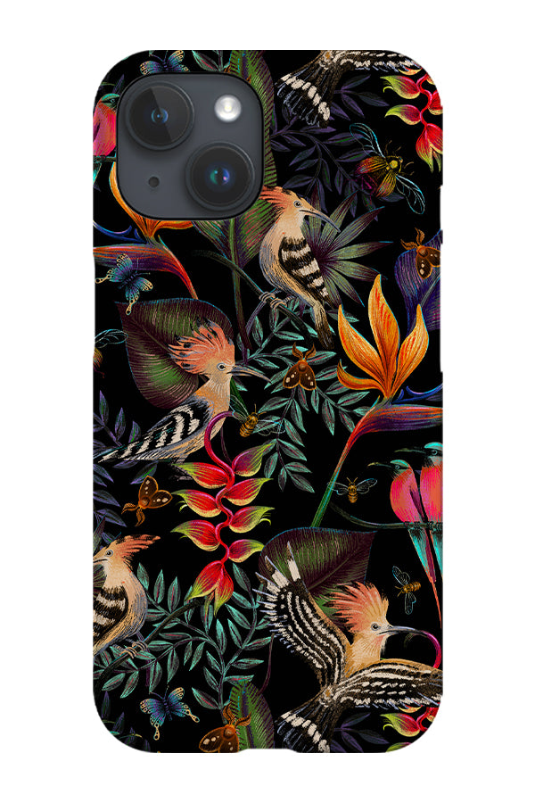 Hoopoes and Bee Eaters By Rebecca Elfast Phone Case (Black)