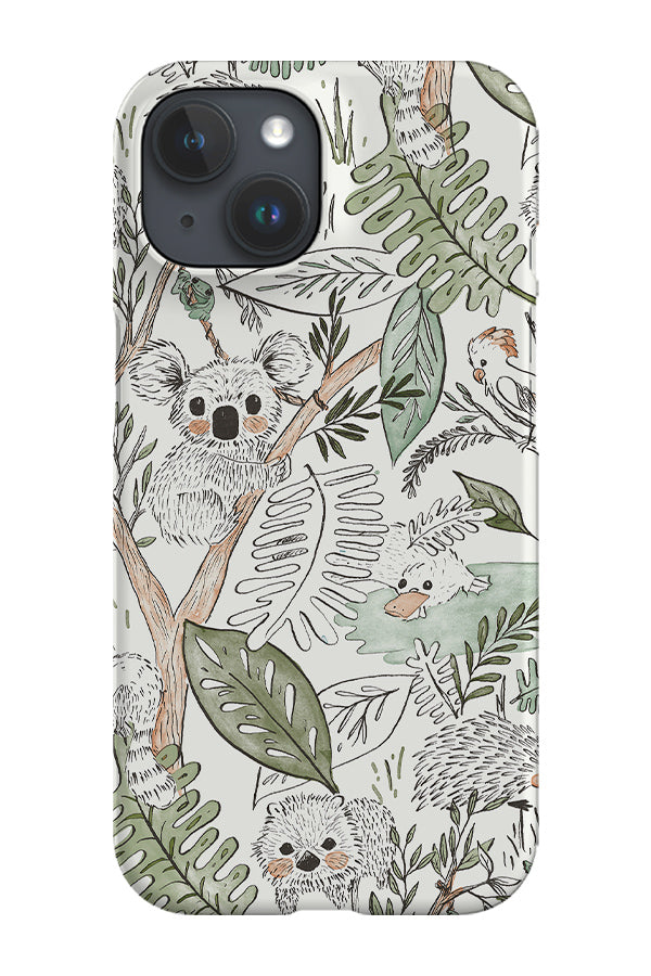 Australian Animals by Becca Story Smith Phone Case (Beige) | Harper & Blake