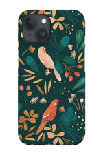 Autumn Birds by Tati Abaurre Phone Case (Green)