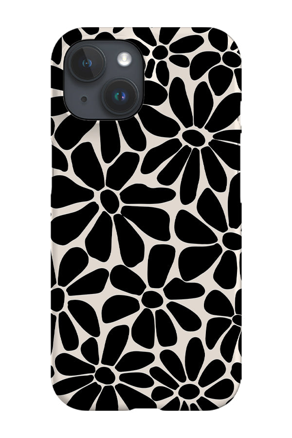 Retro Floral By Gavthomeu Phone Case (Black and White) | Harper & Blake