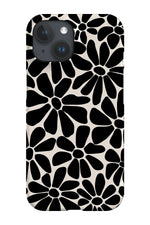 Retro Floral By Gavthomeu Phone Case (Black and White)
