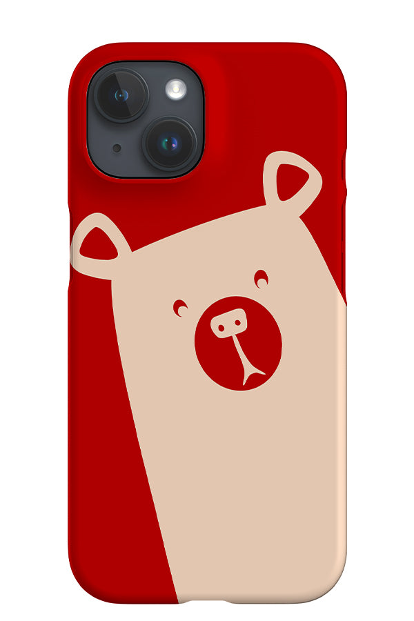 Bear iPhone Phone Case (Red) | Harper & Blake