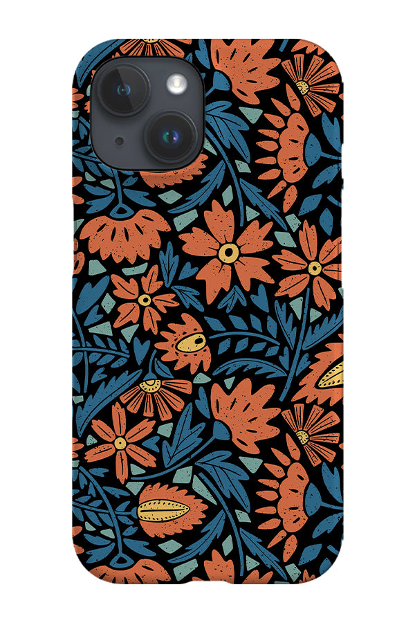 Scandinavian Folk Florals by Denes Anna Design Phone Case (Black) | Harper & Blake