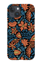 Scandinavian Folk Florals by Denes Anna Design Phone Case (Black)