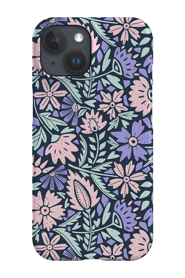 Scandinavian Folk Florals by Denes Anna Design Phone Case (Pastel)