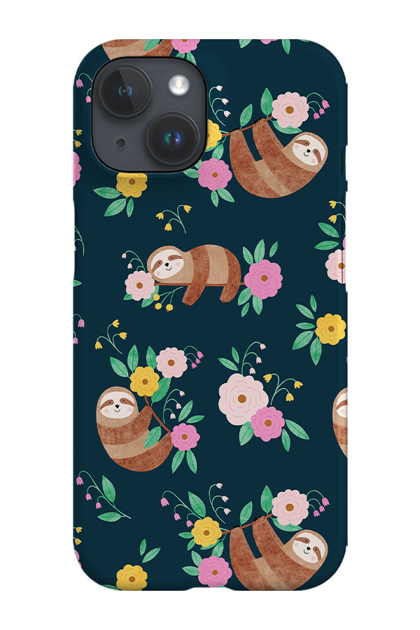 
                  
                    Blooming Sloths by Tati Abaure Phone Case (Blue) | Harper & Blake
                  
                