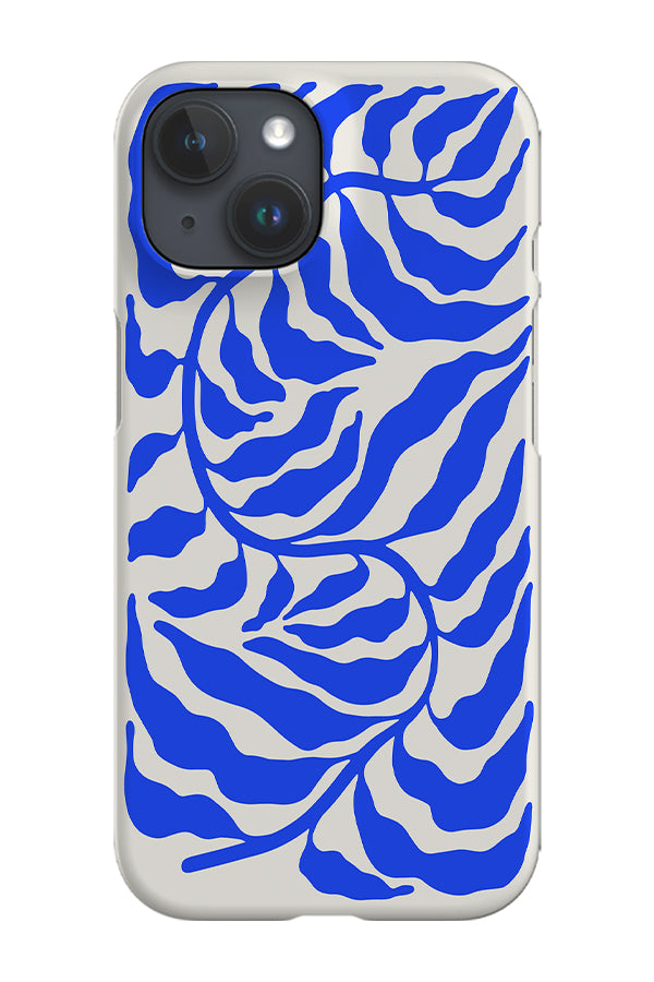 Blue Ferns By Ayeyokp Phone Case (Beige) | Harper & Blake