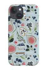 Blueberry Breakfast by Becca Story Smith Phone Case (Blue)