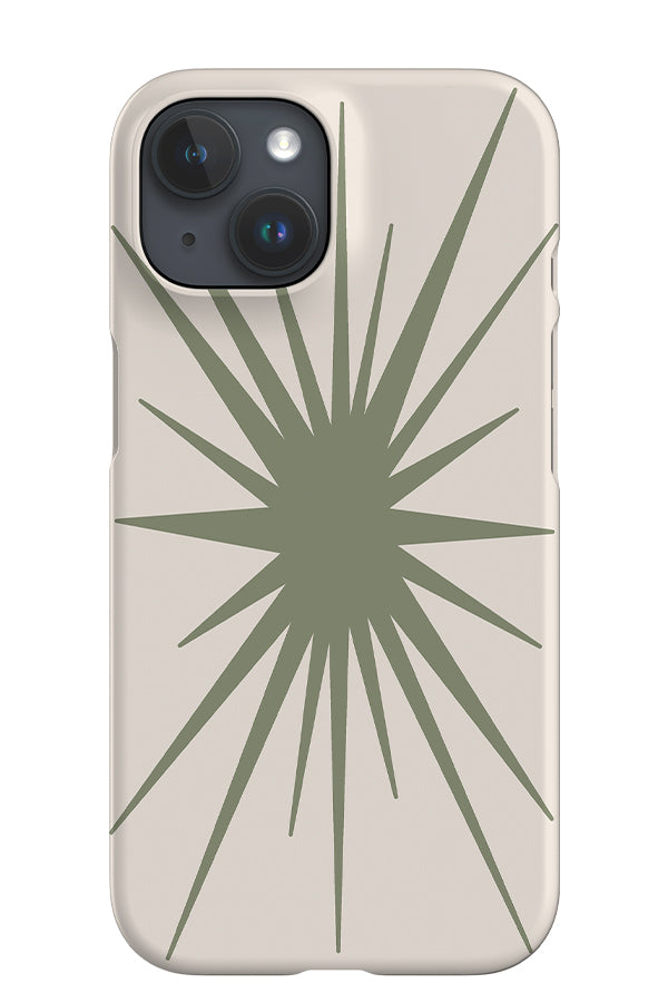 Bohemian Abstract Star iPhone Phone Case (Linen Moss Green) | Harper & Blake