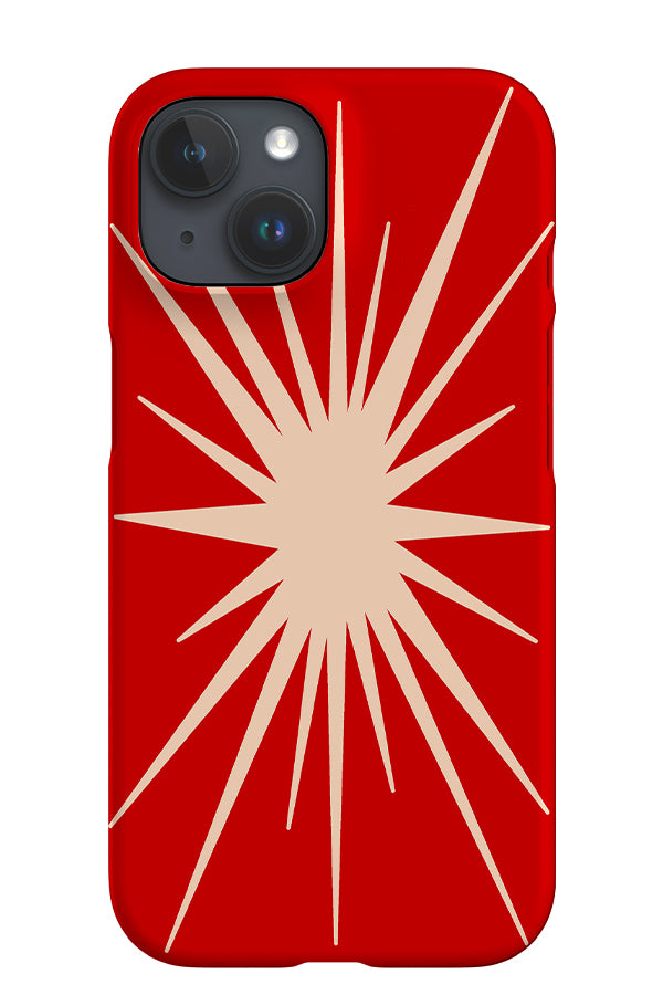 Bohemian Abstract Star iPhone Phone Case (Red) | Harper & Blake