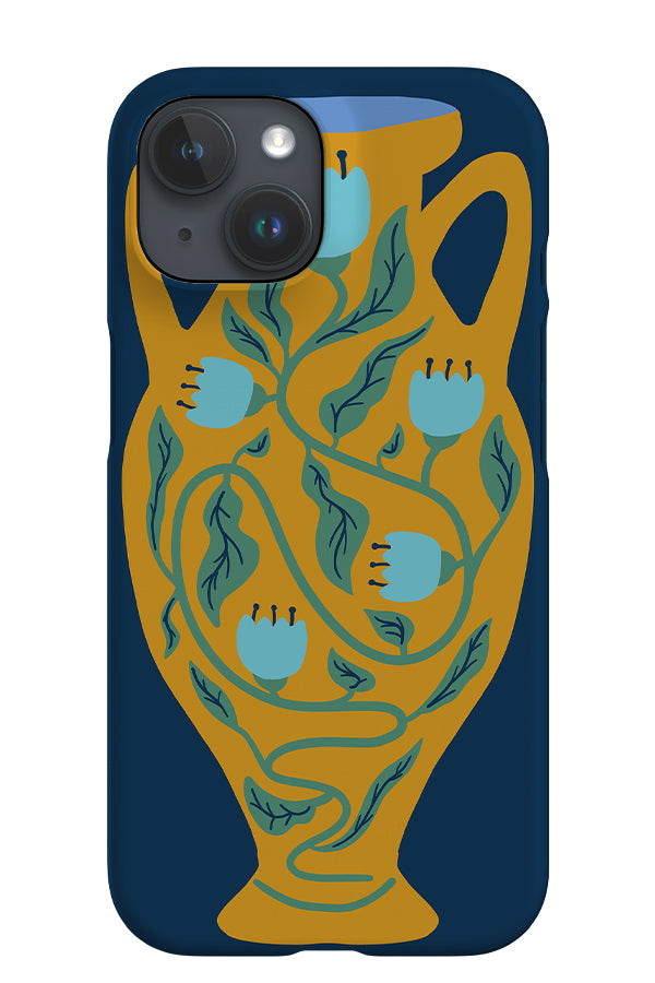 Bohemian Vase iPhone Phone Case (Navy Multi) | Harper & Blake