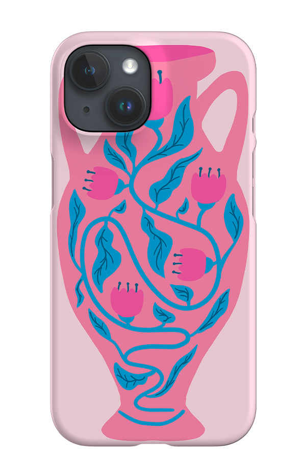 Bohemian Vase iPhone Phone Case (Pink Blue) | Harper & Blake