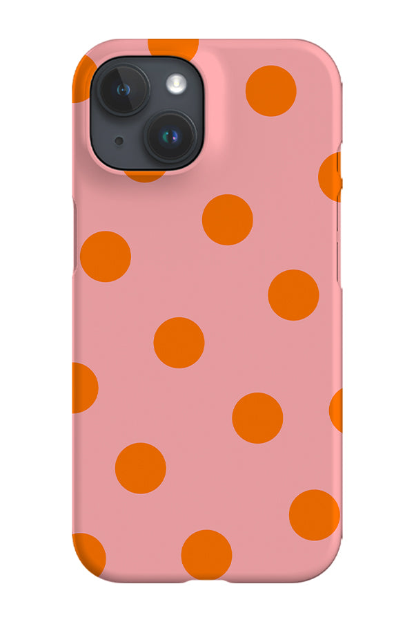 Bold Dots Phone Case (Orange Pink) | Harper & Blake