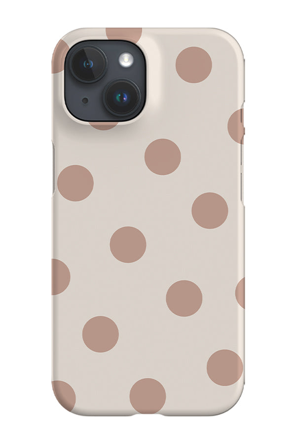 Bold Dots Phone Case (Pale Terracotta) | Harper & Blake