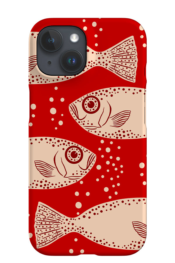 Bold Fish iPhone Phone Case (Red) | Harper & Blake