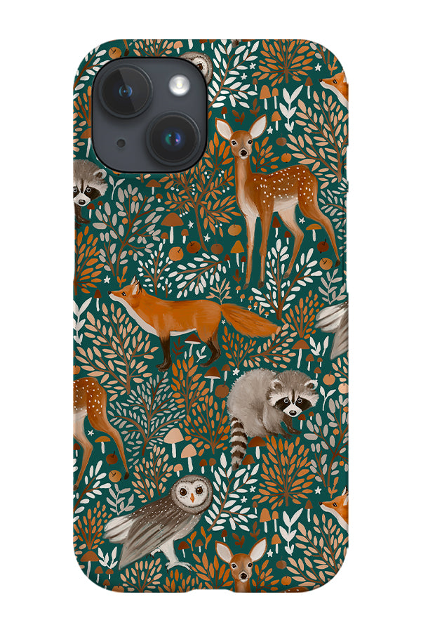 Forest Animals by Petit Faon Prints Phone Case (Green)