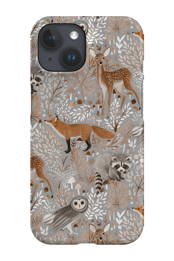 Forest Animals by Petit Faon Prints Phone Case (Grey) | Harper & Blake