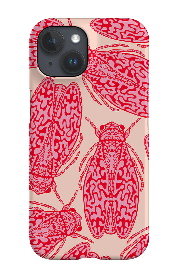 Bug Scatter iPhone Phone Case (Pink Red) | Harper & Blake
