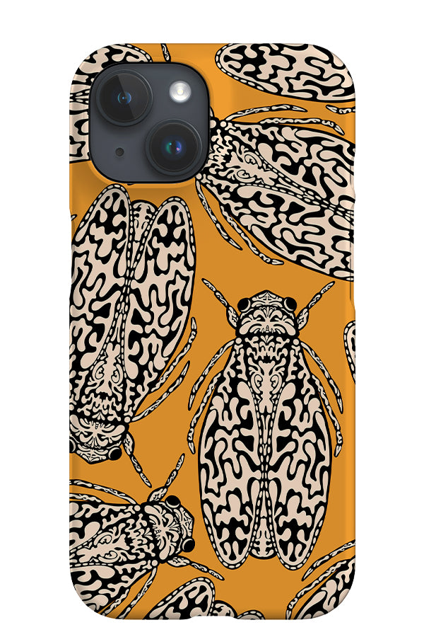 Bug Scatter iPhone Phone Case (Yellow & Off White) | Harper & Blake