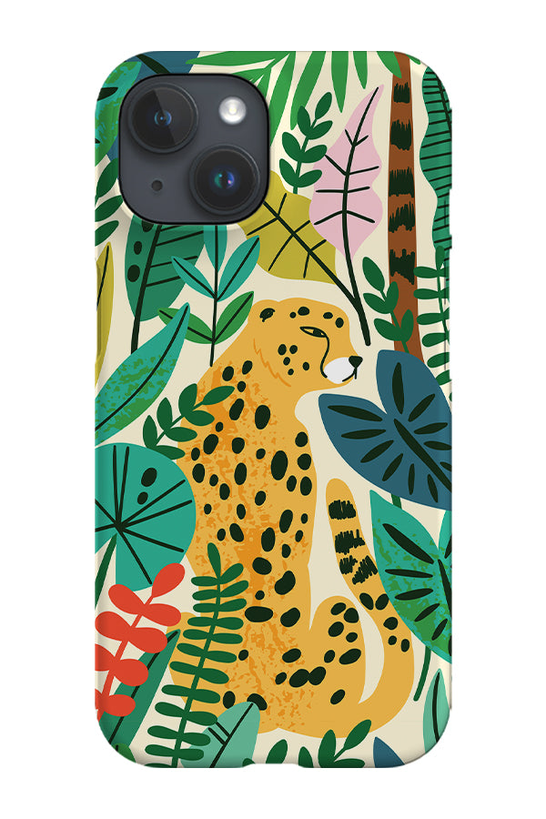 Cheetah Jungle by Maria Galybina Phone Case (Beige) | Harper & Blake