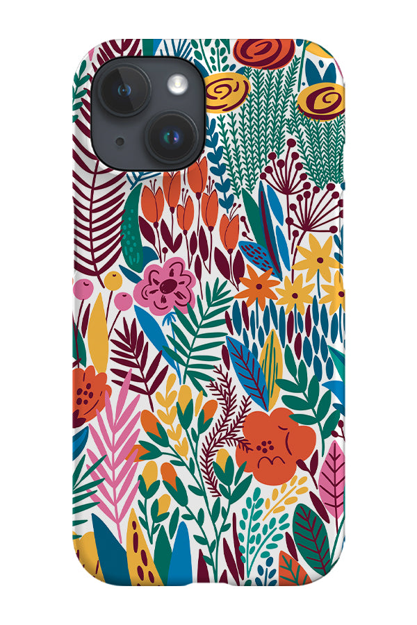 Colourful Flowers by Maria Galybina Phone Case