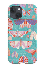 June Butterflies by Rachel Parker Phone Case (Teal)