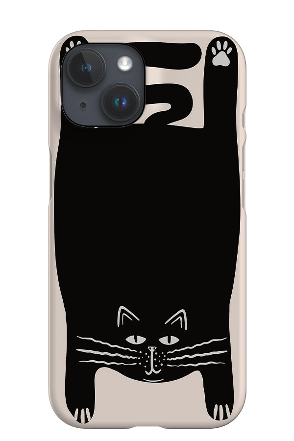 Cat iPhone Phone Case (Beige Black) | Harper & Blake