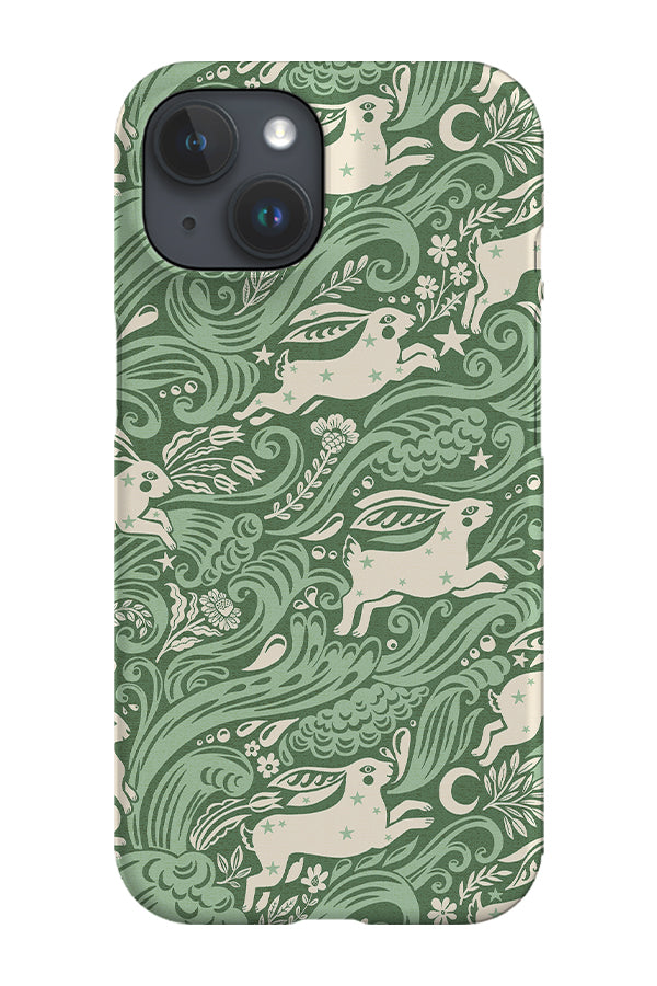 Celestial Sea Rabbit By Rebecca Elfast Phone Case (Green) | Harper & Blake