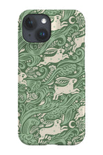 Celestial Sea Rabbit By Rebecca Elfast Phone Case (Green)