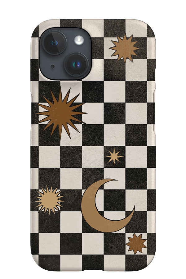 Checkerboard iPhone Phone Case (Black) | Harper & Blake