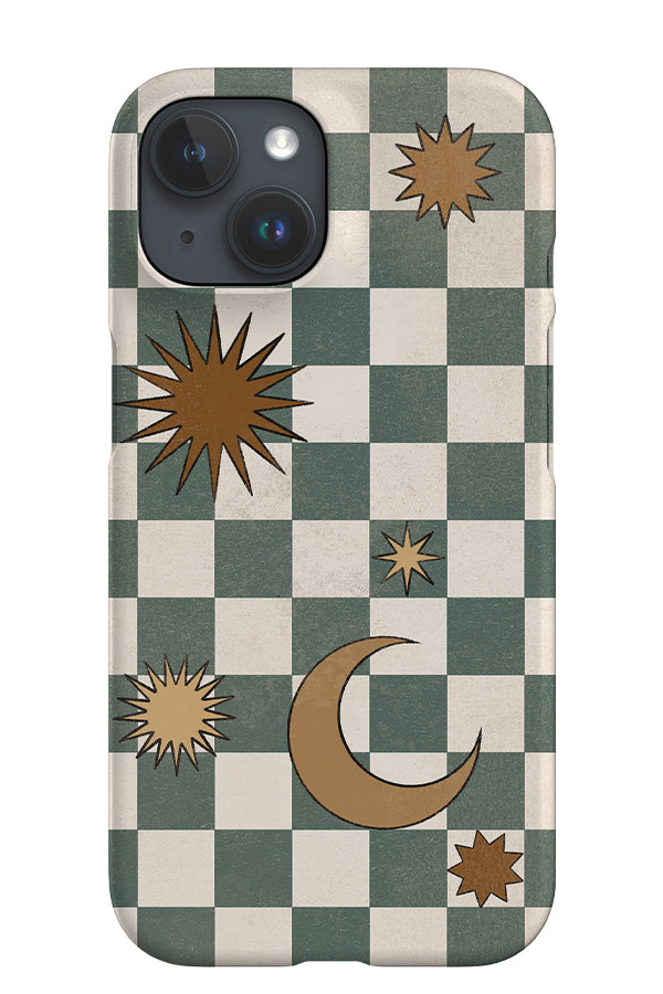 Checkerboard iPhone Phone Case (Green) | Harper & Blake