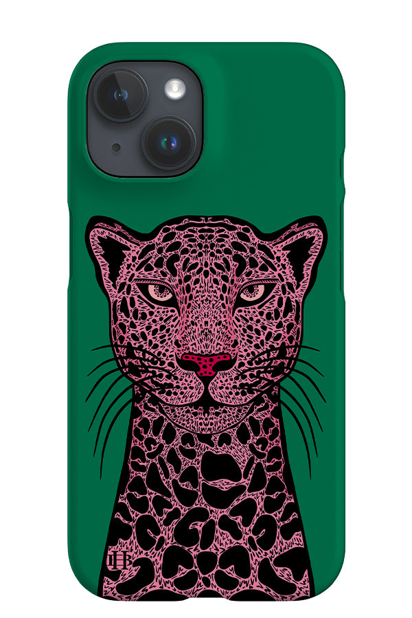 Cheetah iPhone Phone Case (Green Pink) | Harper & Blake