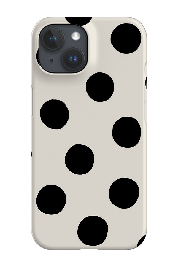 Clay Dots Phone Case (Beige Black) | Harper & Blake